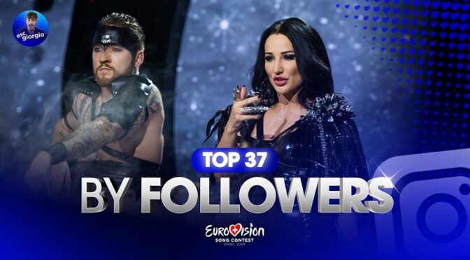 EUROVISION 2025 – ALL ARTISTS BY INSTAGRAM FOLLOWERS